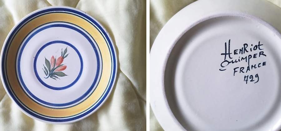 QUI119 Saucer by Quimper-1