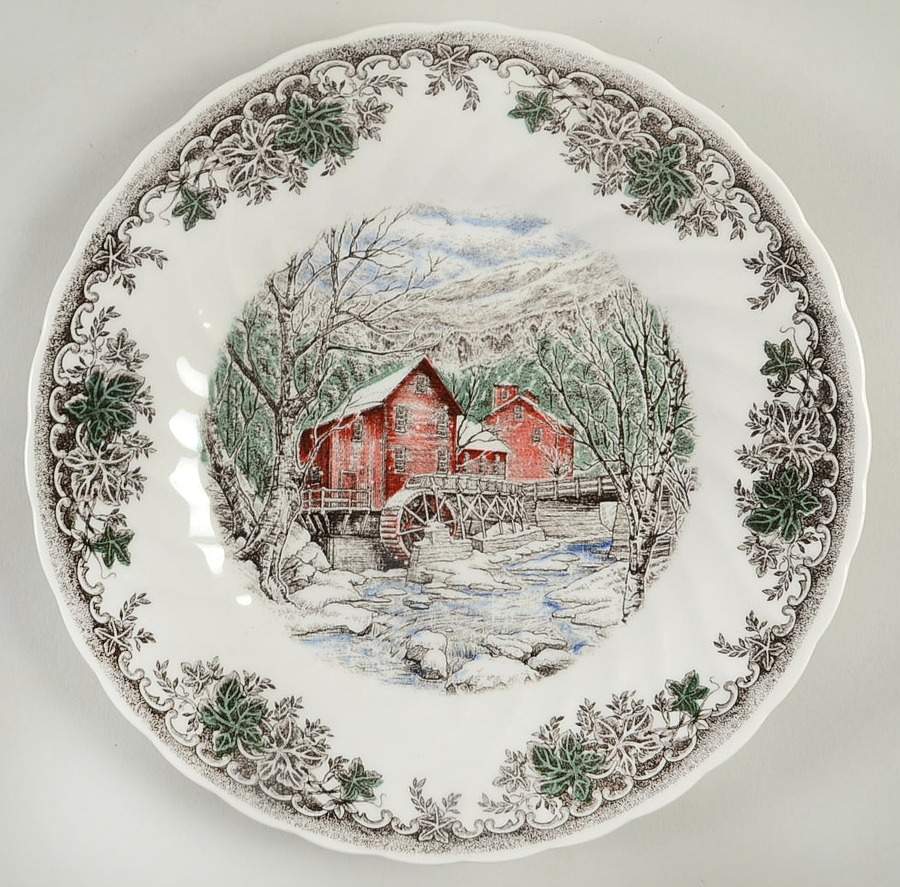 Country Village Salad Plate by Queen's-1