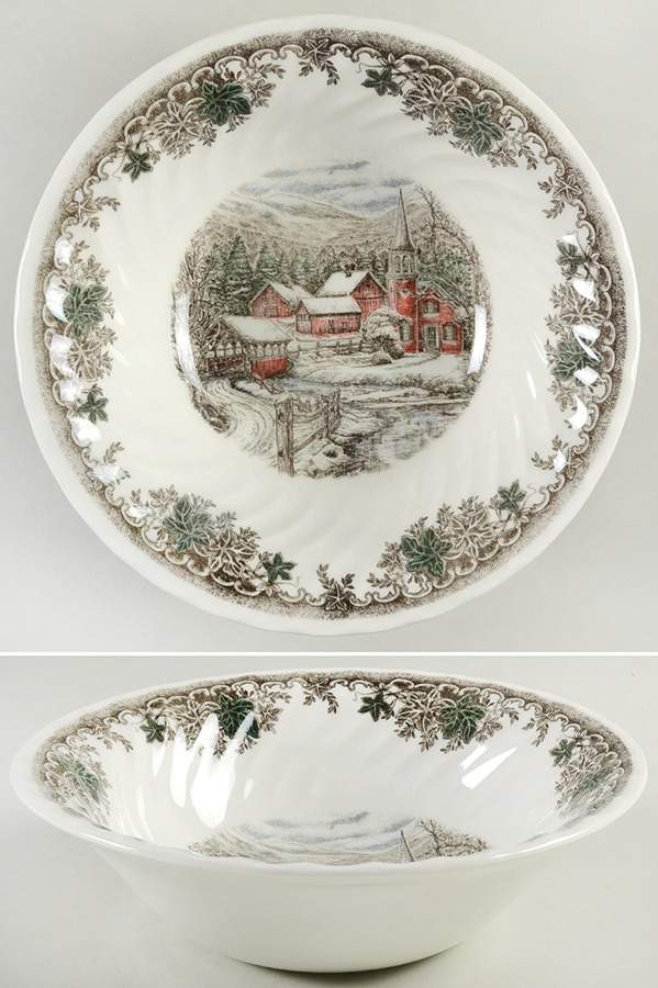 Country Village 9" Round Vegetable Bowl by Queen's-1