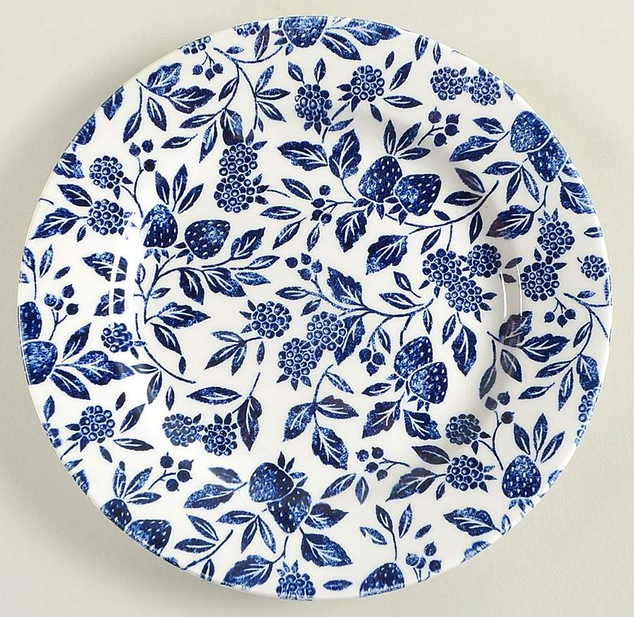 Tiverton Blue Salad Plate by Queen's-1