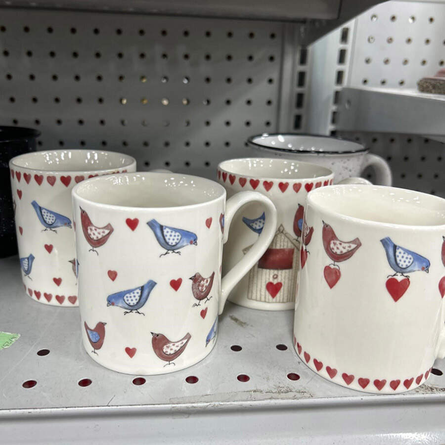 Alex Clark Lovebirds Mug by Queen's-1