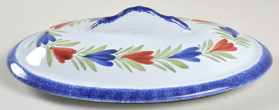 Les Plats du Chef Lid for 1.5 Quart Oval Covered Casserole by Quimper-1