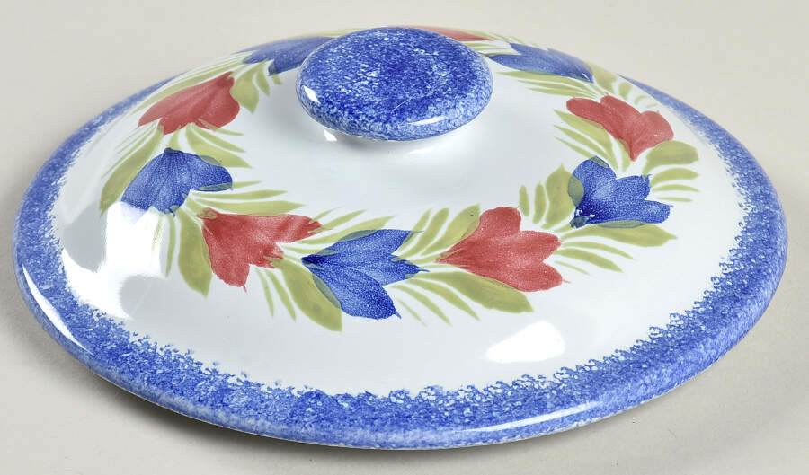 Les Plats du Chef Lid for Cookie Jar by Quimper-1