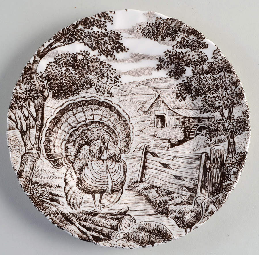 Homestead Turkey Salad Plate by Queen's-1