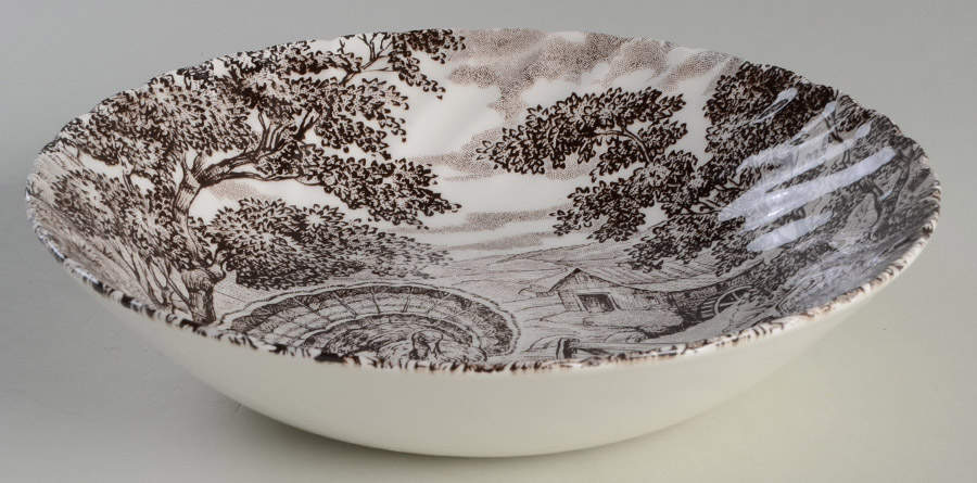 Homestead Turkey 9" Individual Pasta Bowl by Queen's-1