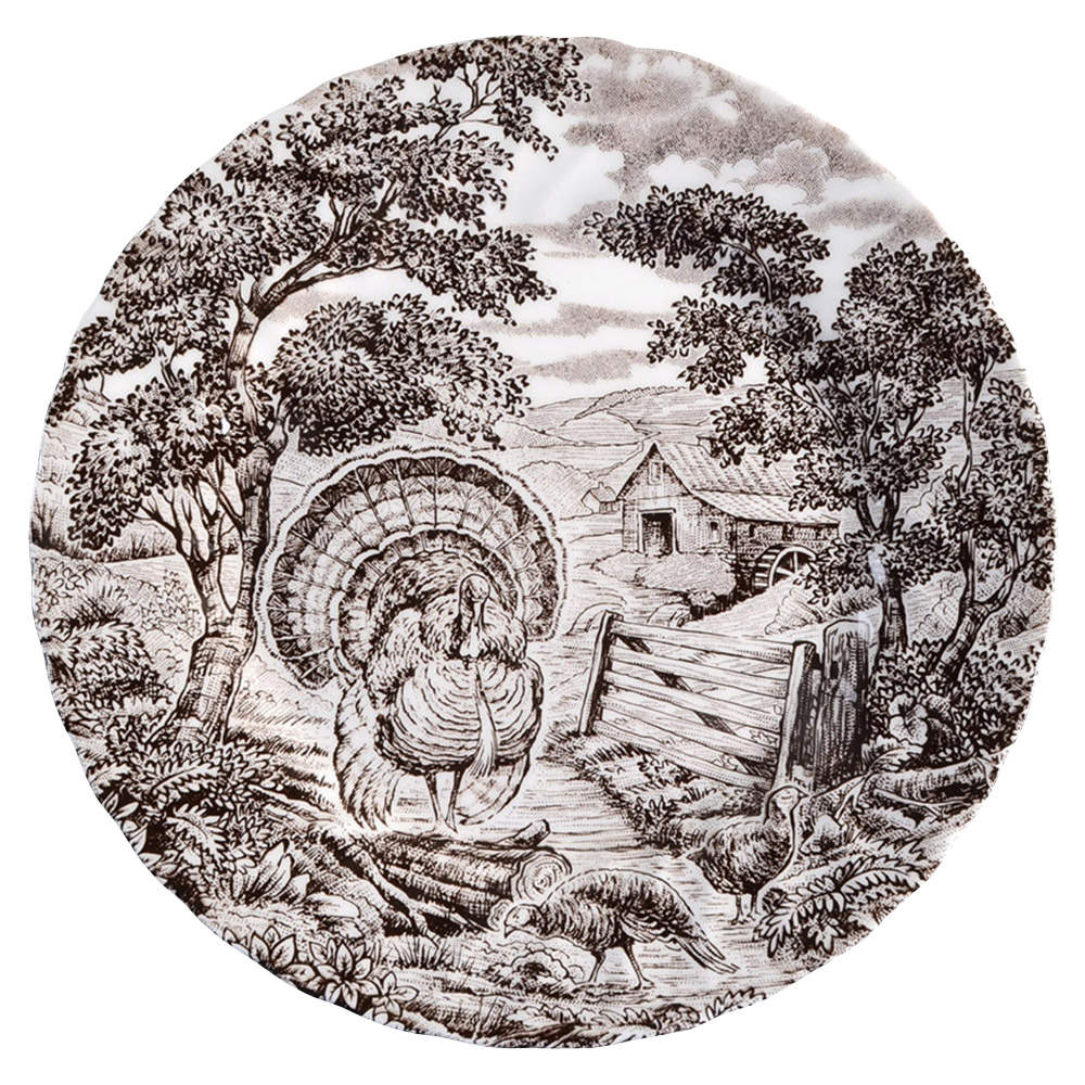Homestead Turkey Dinner Plate by Queen's-1