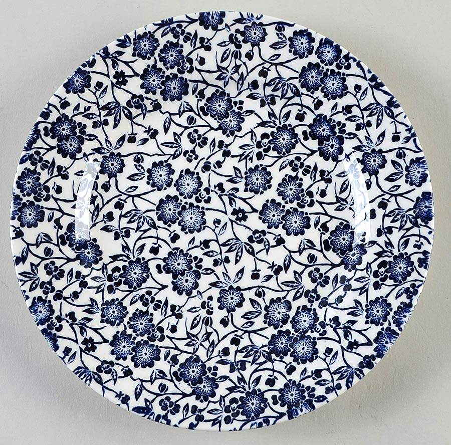 Victorian Calico White Salad Plate by Queen's-1