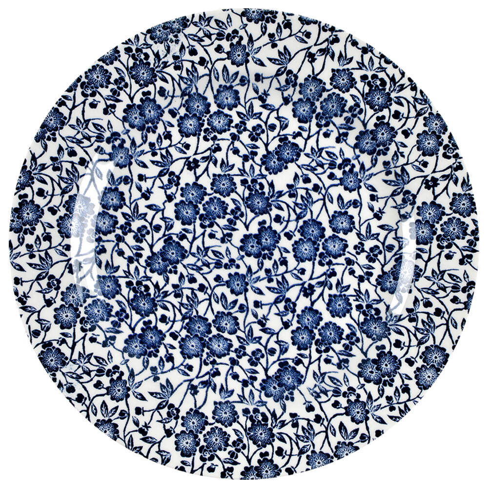 Victorian Calico White Dinner Plate by Queen's-1