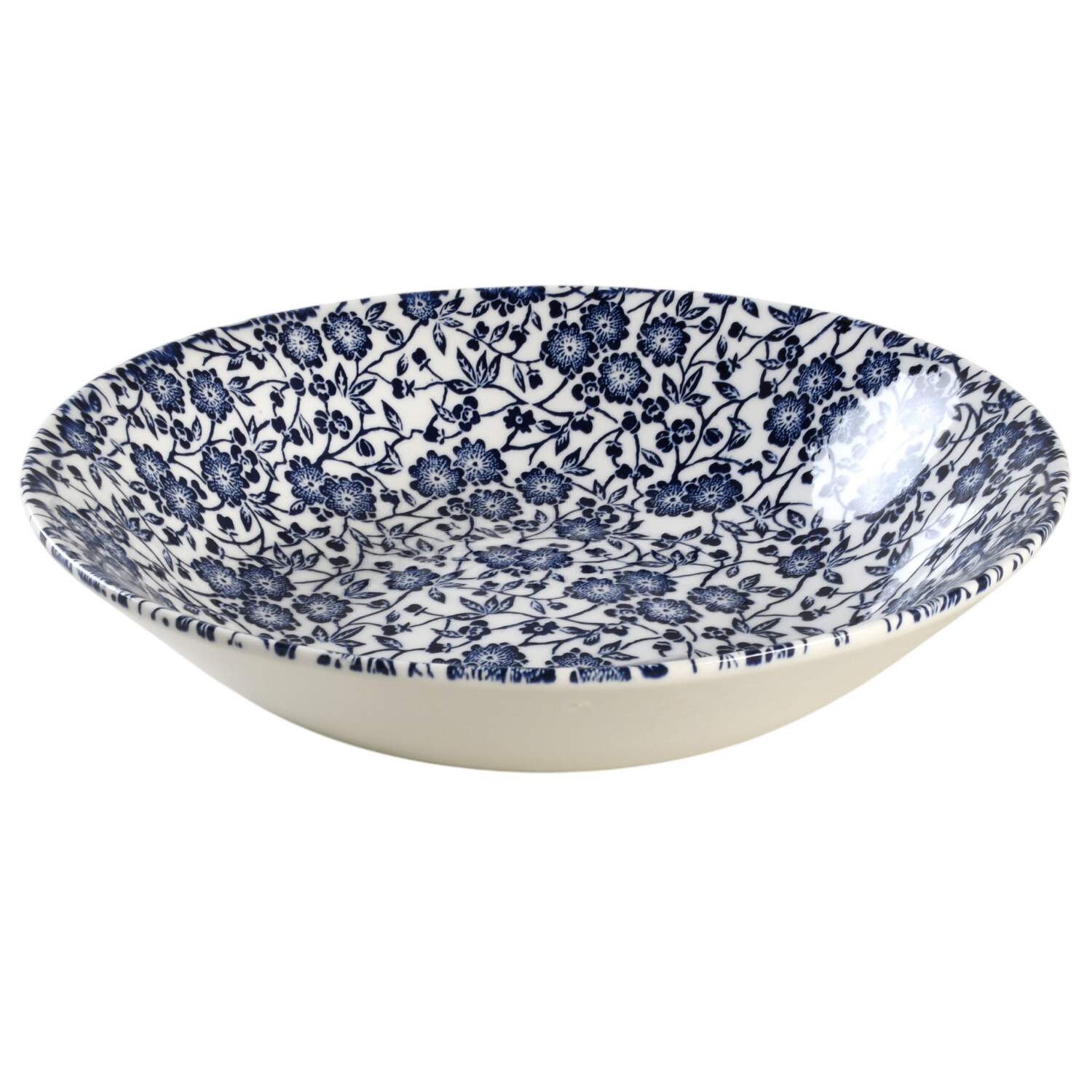 Victorian Calico White Coupe Soup Bowl by Queen's-1