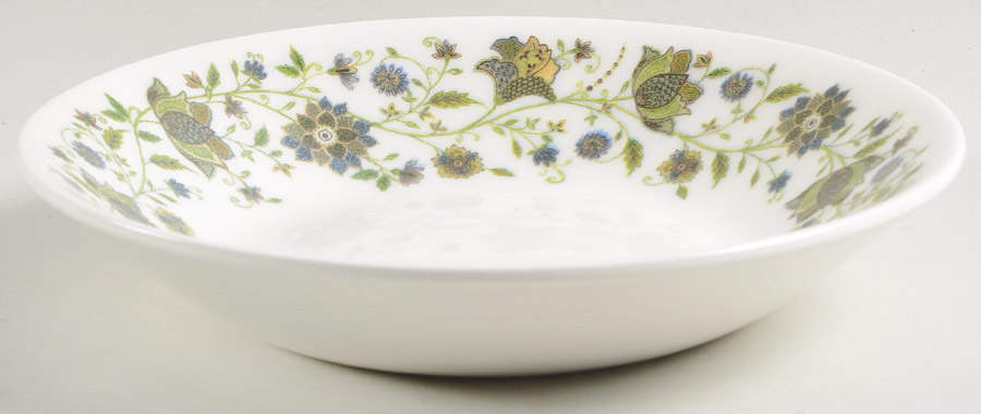 Hidden World Indian Silk Coupe Soup Bowl by Queen's-1