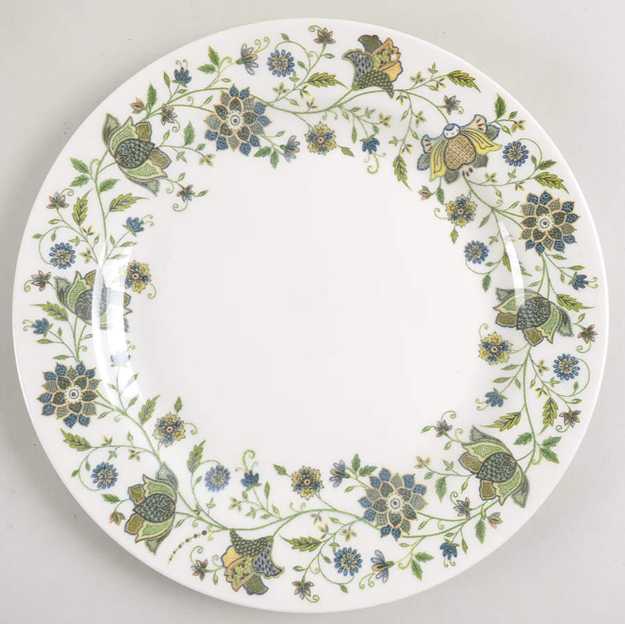 Hidden World Indian Silk Dinner Plate by Queen's-1