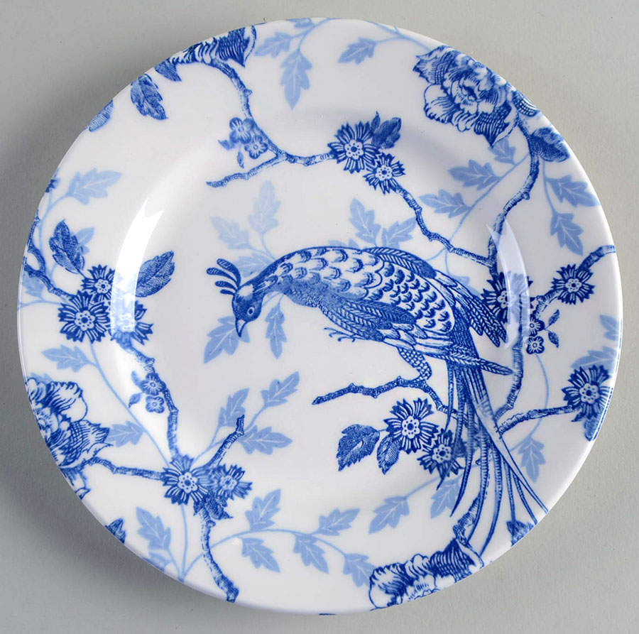 Kujaku Blue Salad Plate by Queen's-1