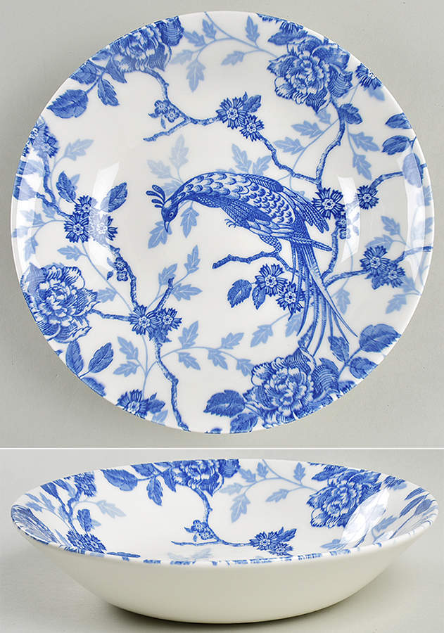 Kujaku Blue 9" Soup/Pasta Bowl by Queen's-1