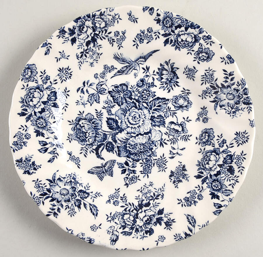 Oriental Garden Salad Plate by Queen's-1