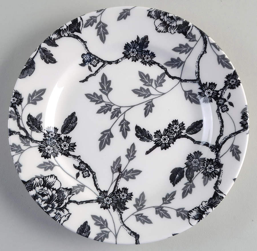 Black Orchid Salad Plate by Queen's-1