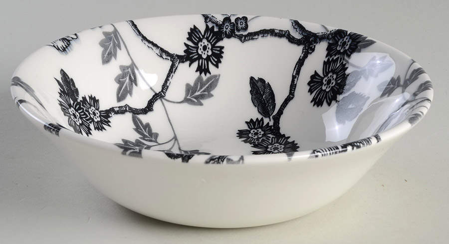 Black Orchid Coupe Cereal Bowl by Queen's-1