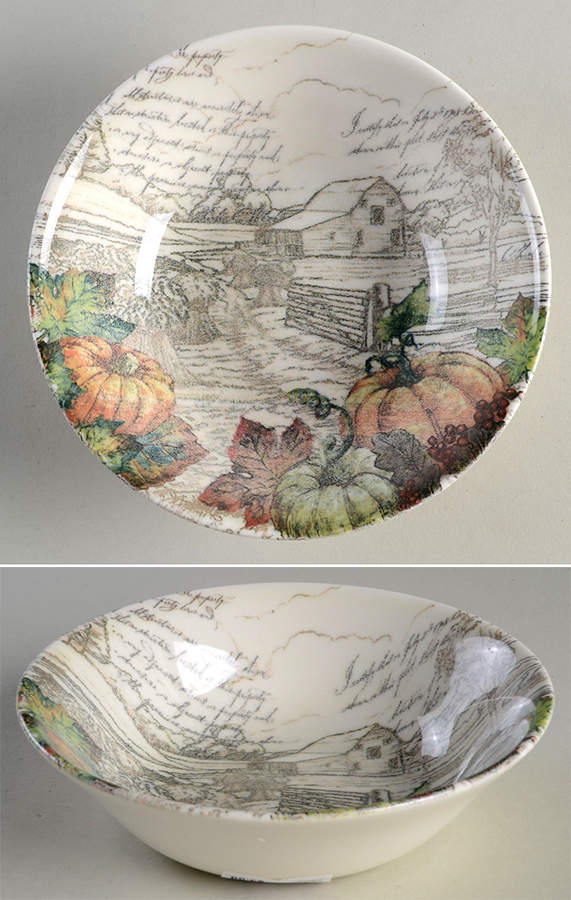Pumpkin Coupe Cereal Bowl by Queen's-1