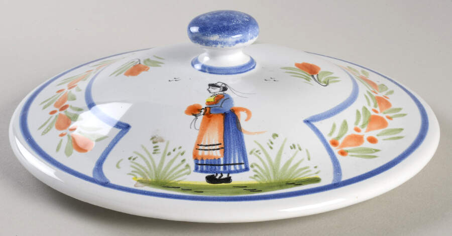 D217 Lid for Tureen by Quimper-1