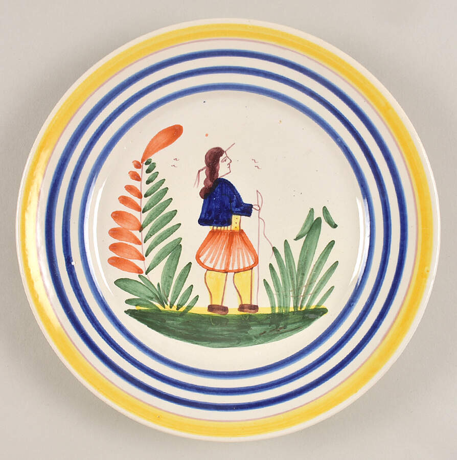 QUI130 Salad Plate by Quimper-1