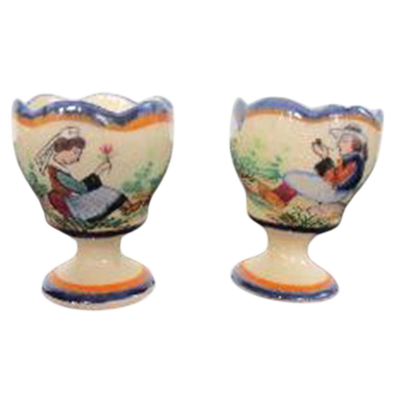 HB Backstamp Giftware Single Egg Cup by Quimper-1