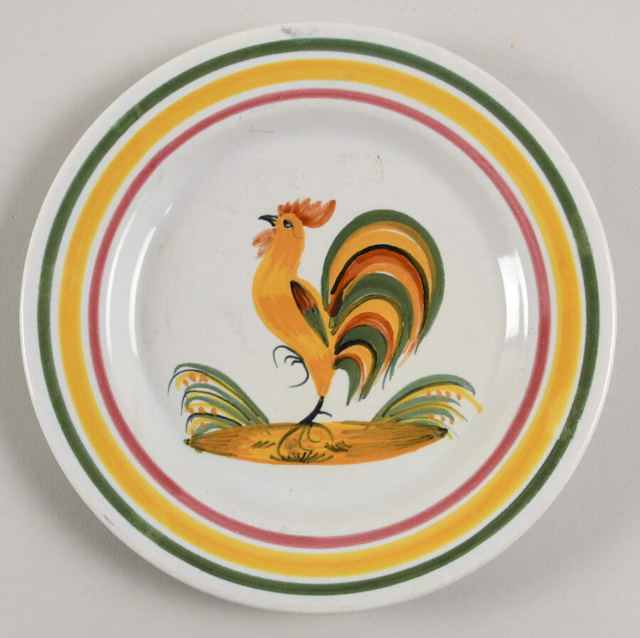 HR or Henriot Backstamp Giftware Bread & Butter Plate by Quimper-1