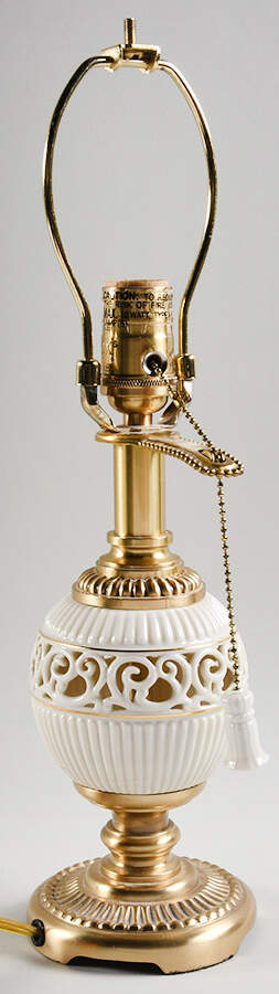 Tracery Collection 17" Electric Lamp No Shade by Lenox-1