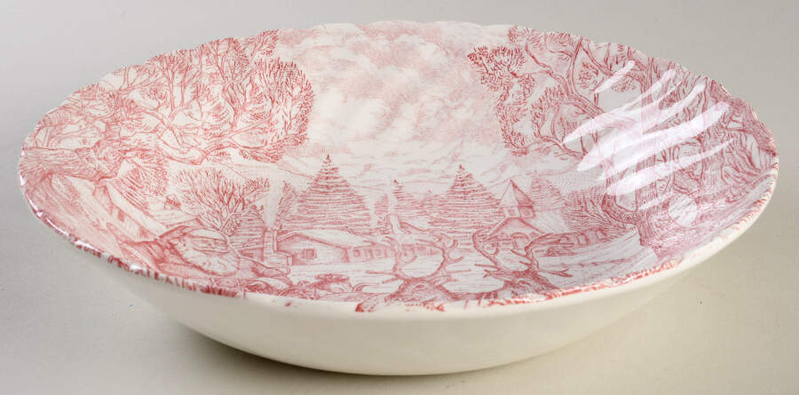 Santa Red 9" Individual Pasta Bowl by Queen's-1