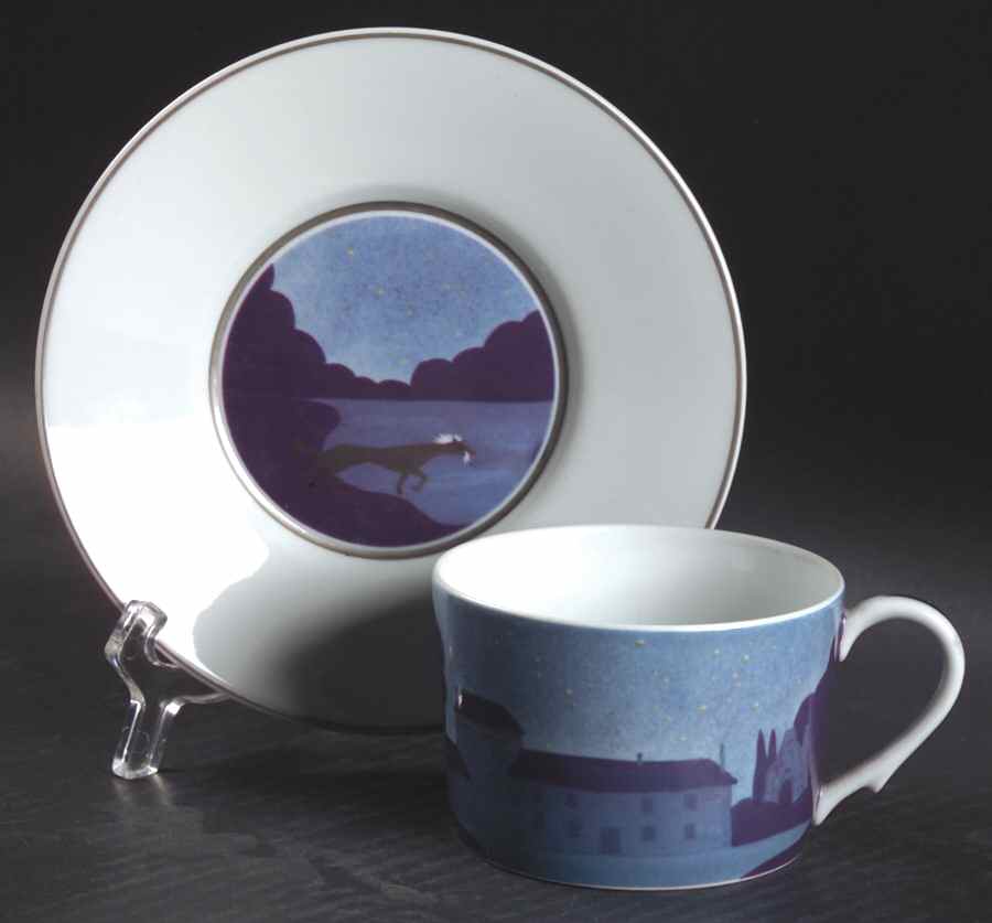 12 Hours Flat Cup & Saucer Set by Raynaud-1