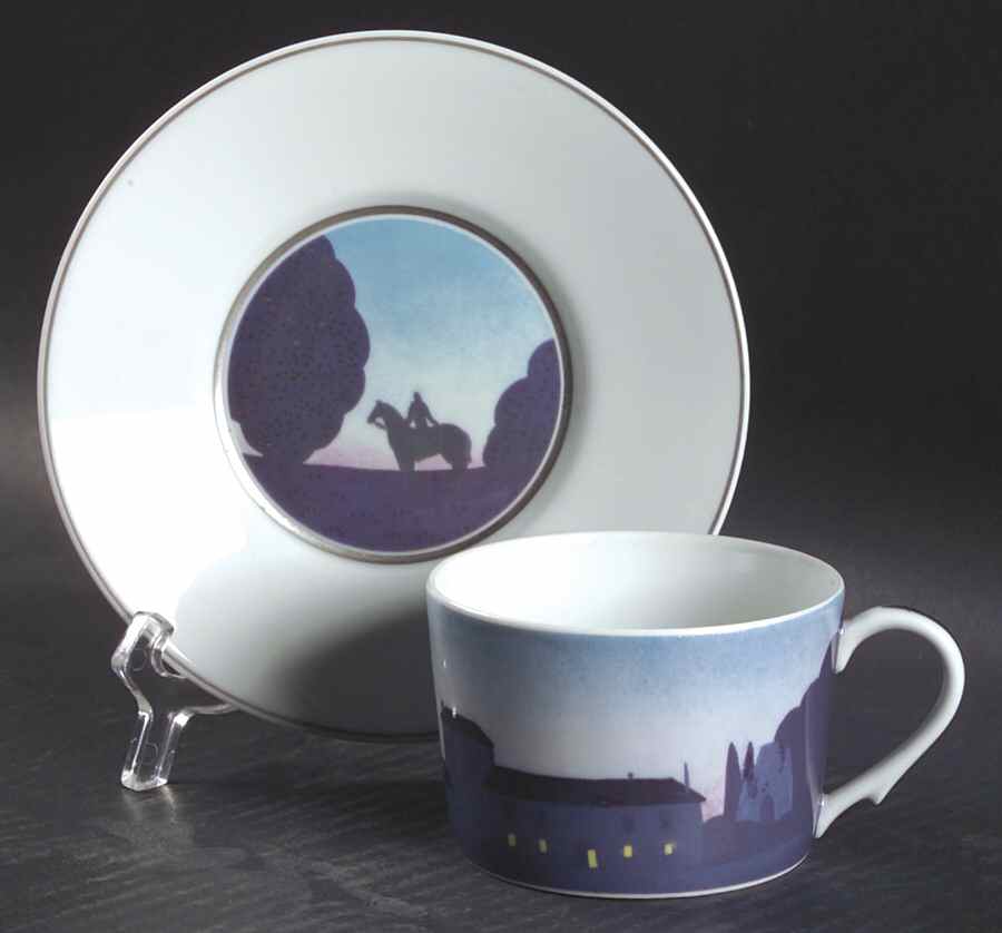 12 Hours Flat Cup & Saucer Set by Raynaud-1
