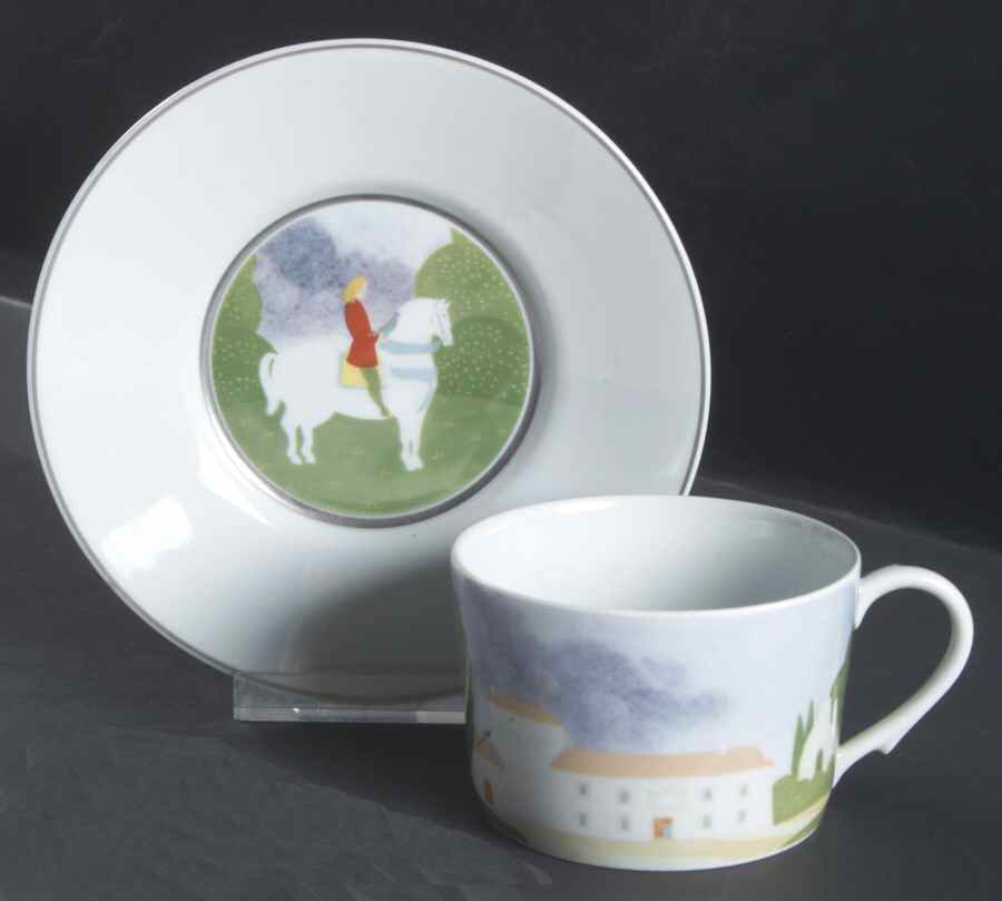 12 Hours Flat Cup & Saucer Set by Raynaud-1