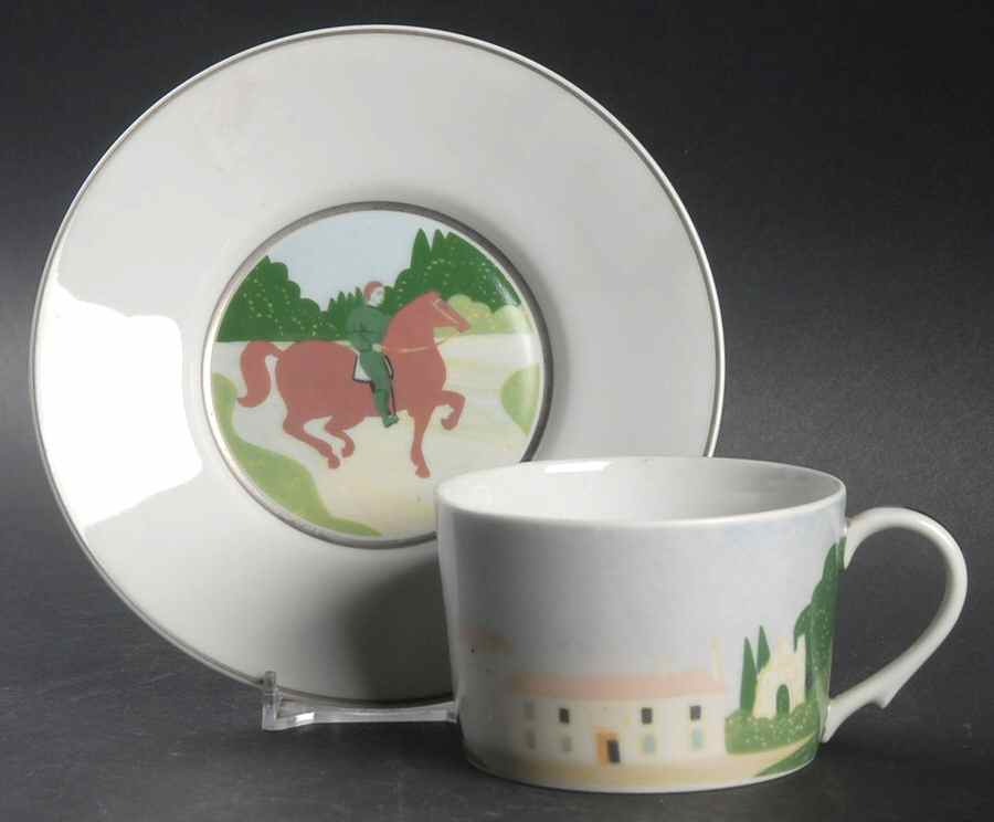 12 Hours Flat Cup & Saucer Set by Raynaud-1