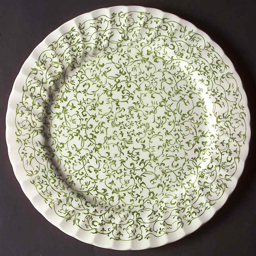 Linen Fleury 12" Chop Plate (Round Platter) by Royal Wessex-1