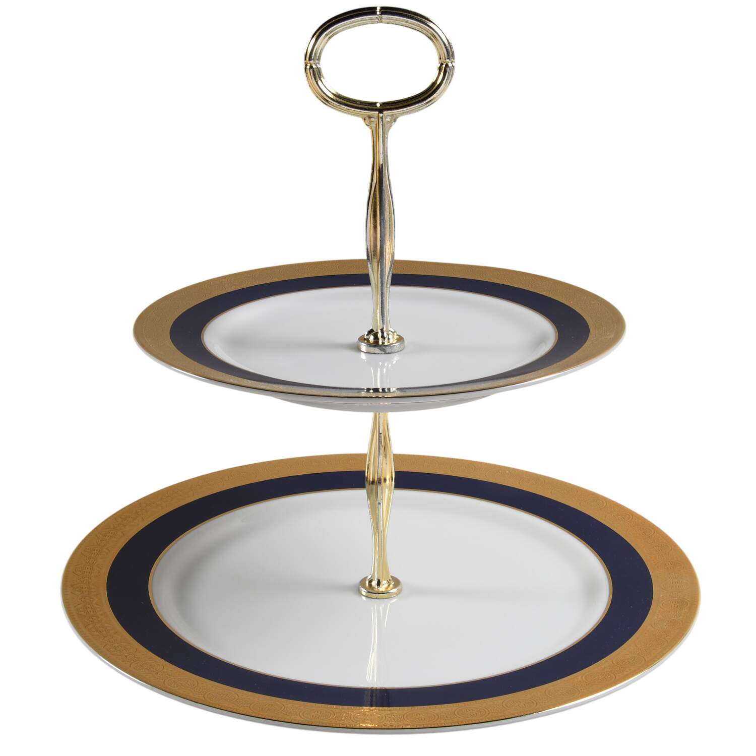 6641 6 5/8"-10"  2 Tiered Serving Tray (Dp, Sp) HC by Royal Ming-1