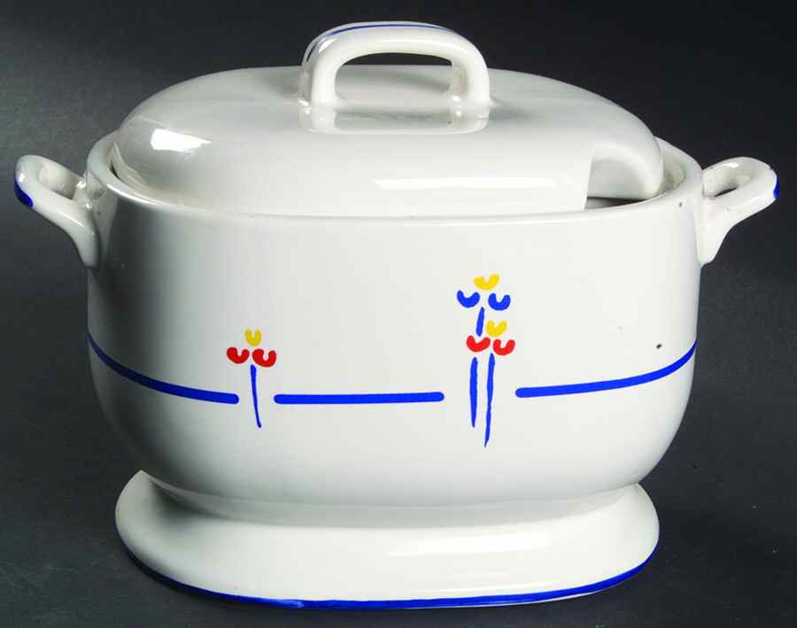 Tulips Sauce Boat & Lid by Riva Designs-1