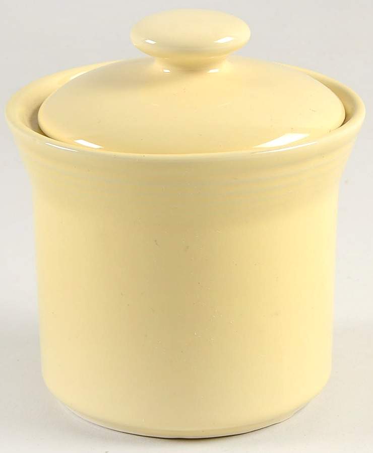 Color Your Table Yellow Sugar Bowl & Lid by Riva Designs-1