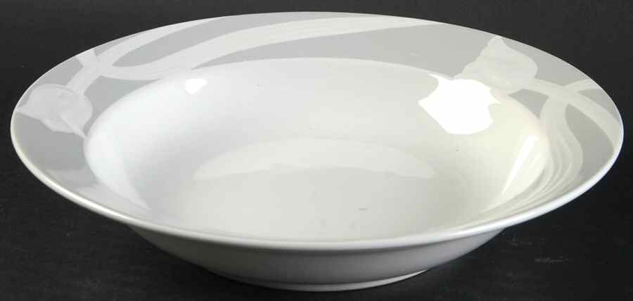 Tivoli Gray Rim Soup Bowl by Riva Designs-1