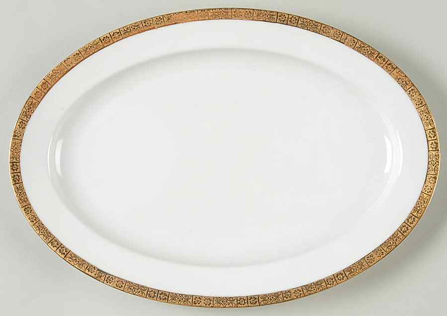 RR2 12" Oval Serving Platter by Royal R (Bavaria)-1
