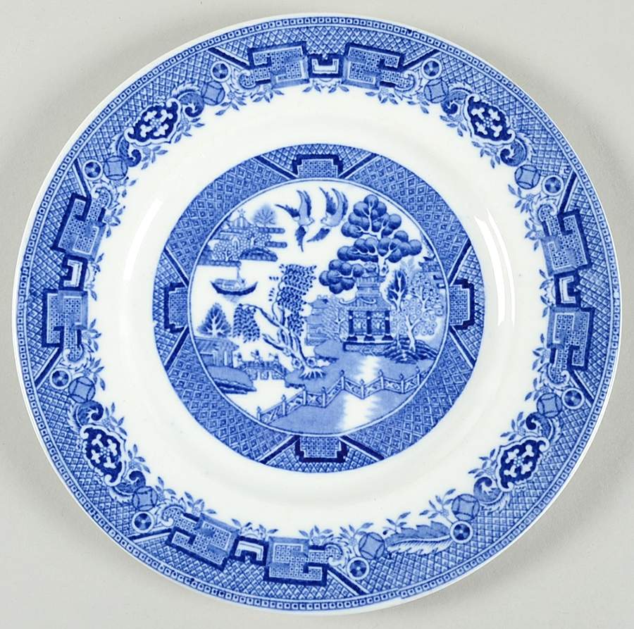 Willow Blue Dessert/Pie Plate by Ridgway (Ridgways)-1