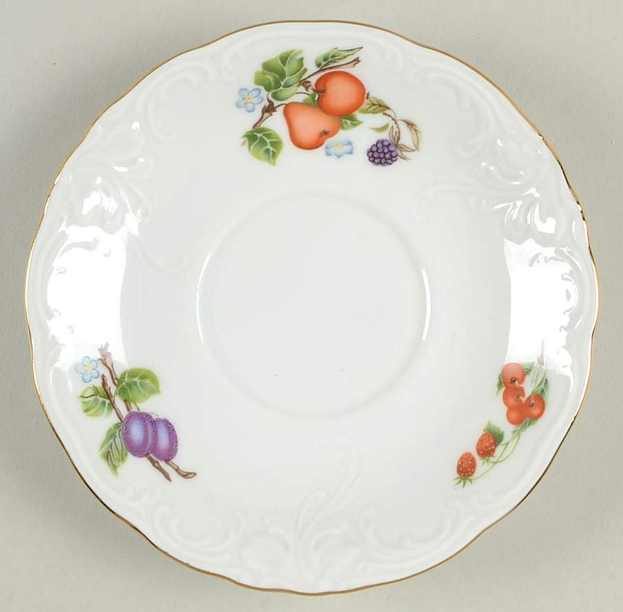 Fruit Garland Saucer by Royal Kent (Poland)-1