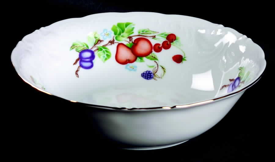 Fruit Garland 9" Round Vegetable Bowl by Royal Kent (Poland)-1