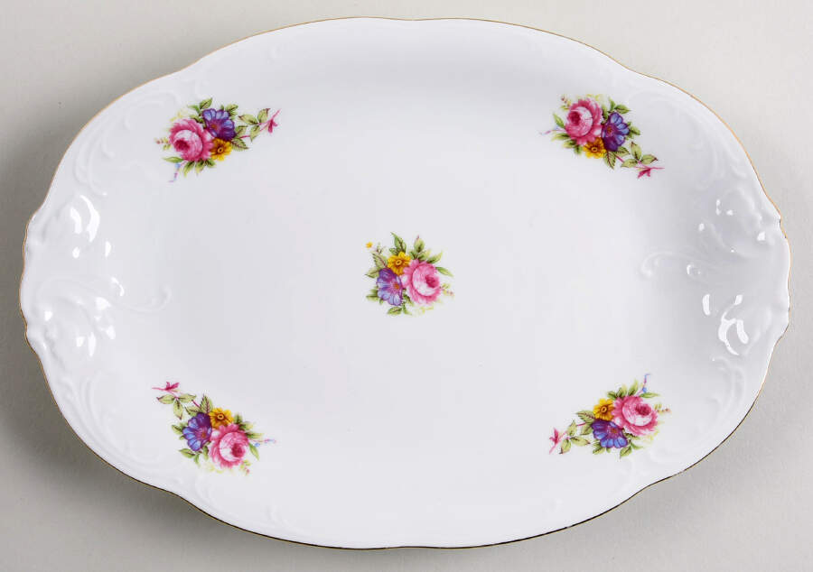 RKT6 11" Oval Serving Platter by Royal Kent (Poland)-1