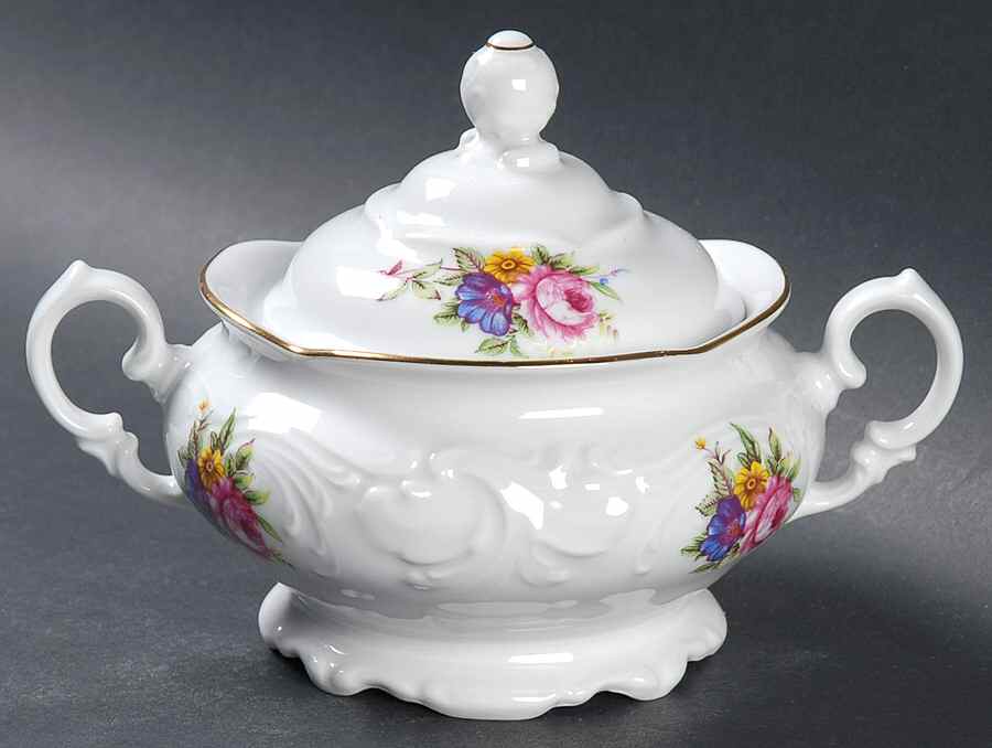 RKT6 Sugar Bowl & Lid by Royal Kent (Poland)-1