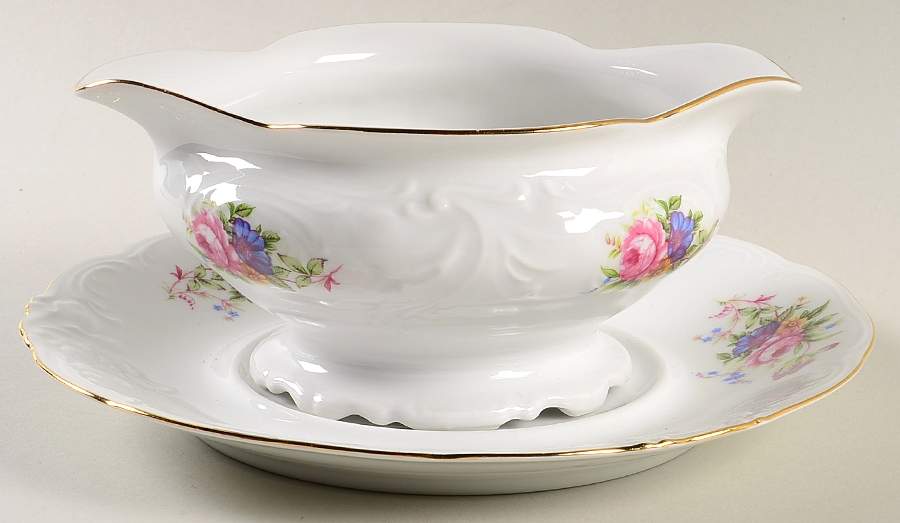 RKT6 Gravy Boat & Underplate by Royal Kent (Poland)-1