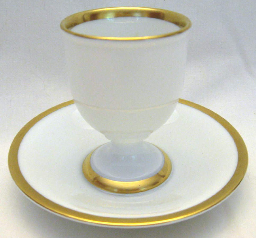 1473 (Aida, White) Egg Cup with Attached Underplate by Rosenthal - Continental-1