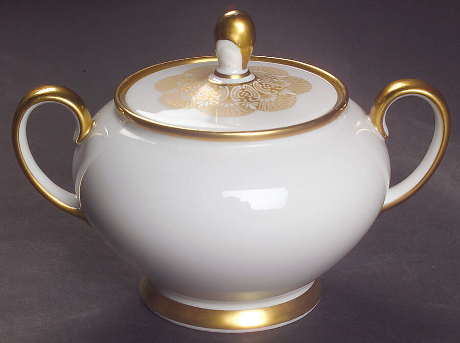 1473 (Aida, White) Sugar Bowl & Lid by Rosenthal - Continental-1