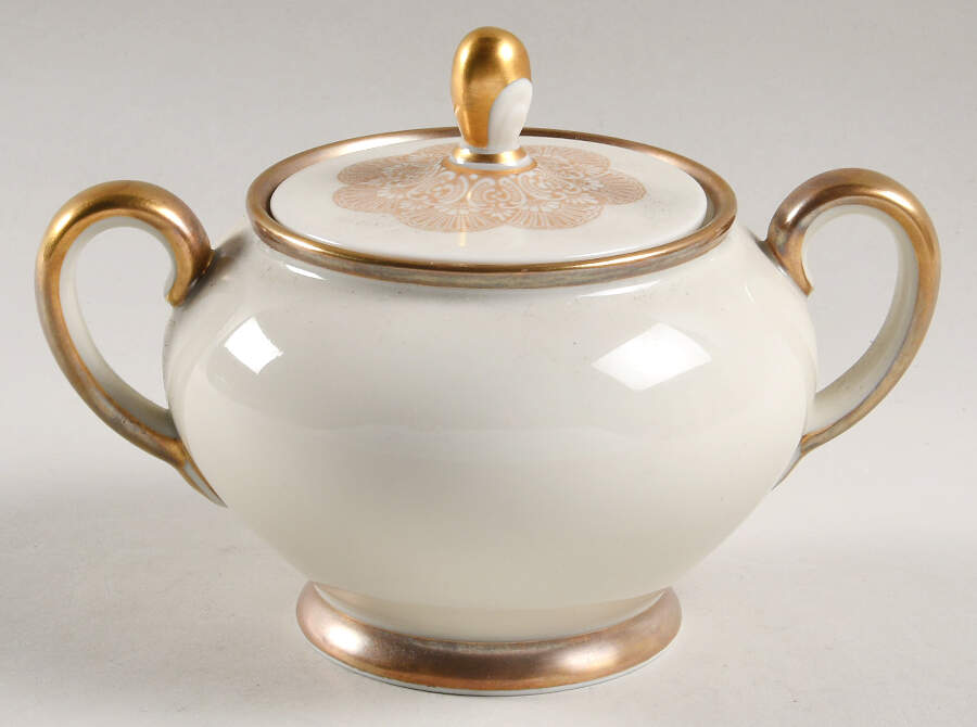 1473 (Aida, Cream) Sugar Bowl & Lid by Rosenthal - Continental-1