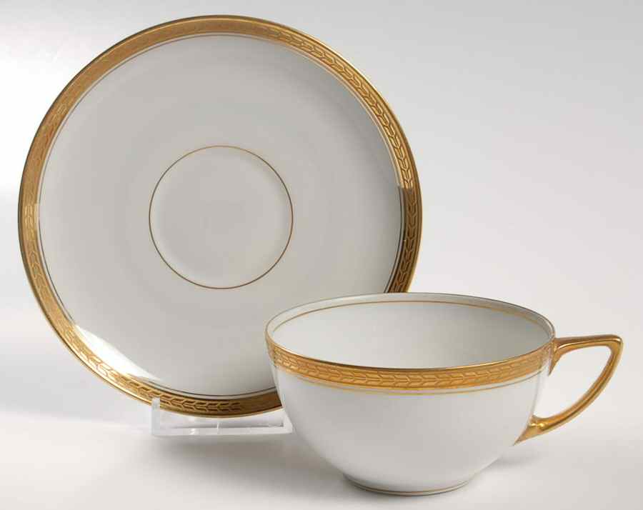 1508 (Aida) Flat Cup & Saucer Set by Rosenthal - Continental-1