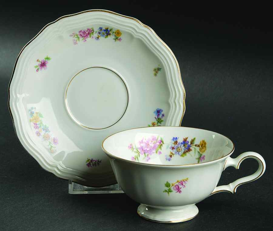 2377 (Chippendale) Footed Cup & Saucer Set by Rosenthal - Continental-1