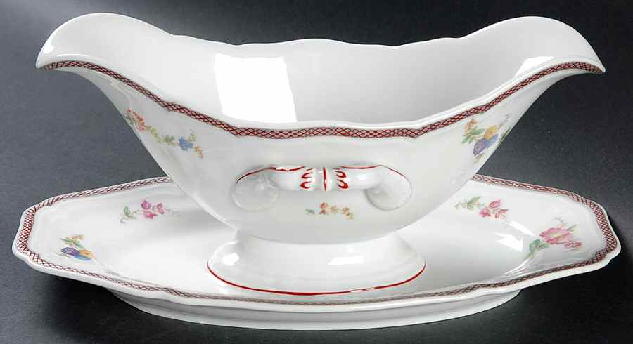 2442 Gravy Boat with Attached Underplate by Rosenthal - Continental-1