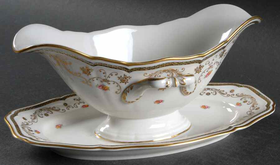 2569 Gravy Boat with Attached Underplate by Rosenthal - Continental-1